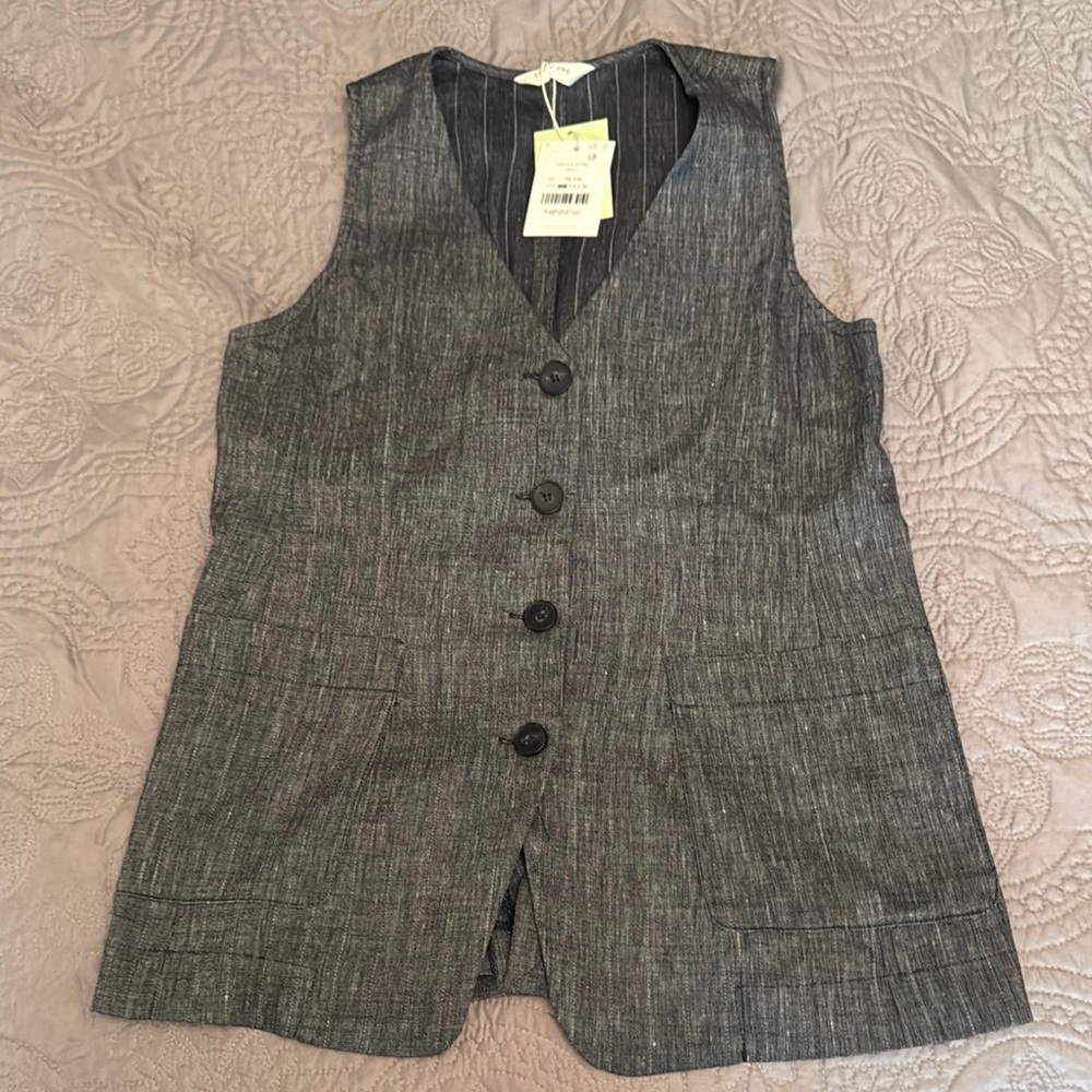 Vest shirt indigo